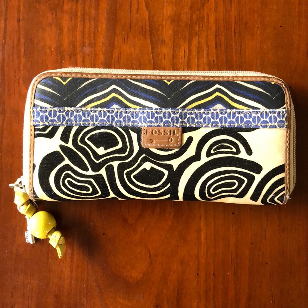 Fossils Key-Per Zip Around Wallet